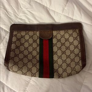 Vintage Gucci Clutch GG Monogram bag purse